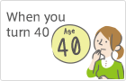 Take When you tuen 40